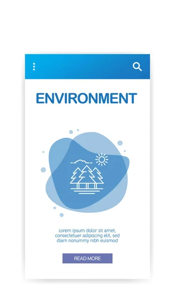 Environment Infographic Vector Illustration — Stock Vector
