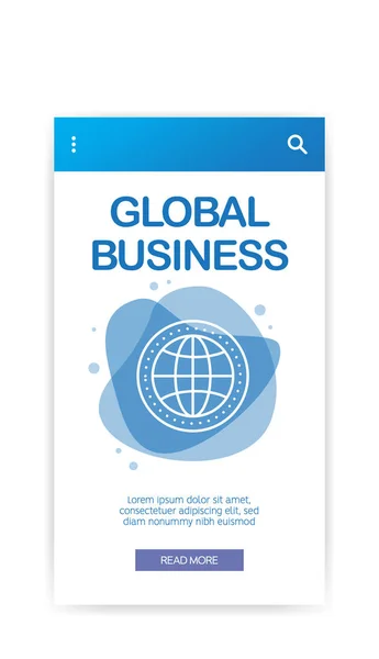 Infographie Mondiale Des Entreprises Illustration Vectorielle — Image vectorielle