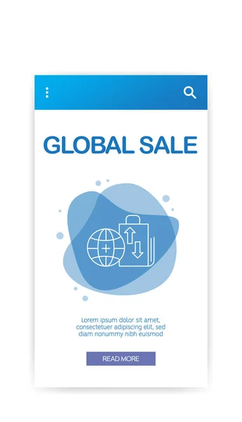 Глобальний Розпродаж Infographic Векторні Ілюстрації — стоковий вектор
