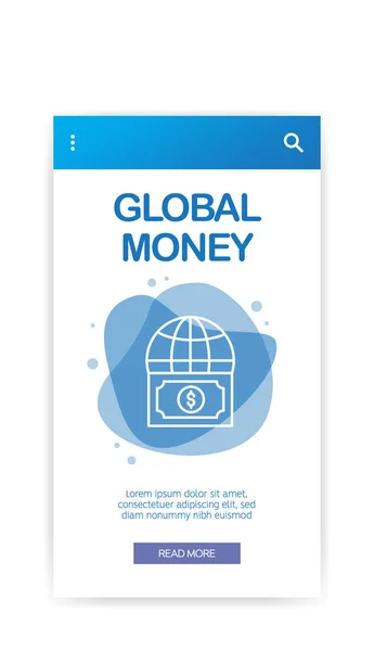 Infographie Monétaire Mondiale Illustration Vectorielle — Image vectorielle