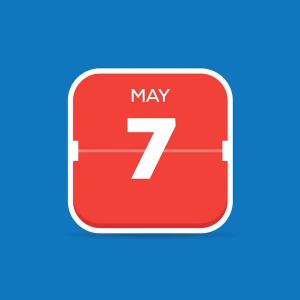 May Calendar Flat Icon Vector Illustration — Stock Vector