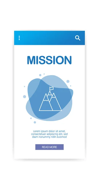 Mission Infographic Vector Illustration — Stock Vector