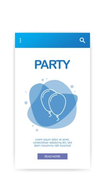 Parti Infographic, vektör çizim 