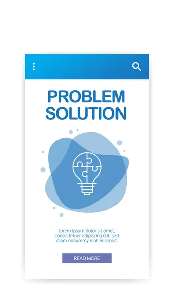 Problem Solution Infographic Vector Illustration — Stock Vector