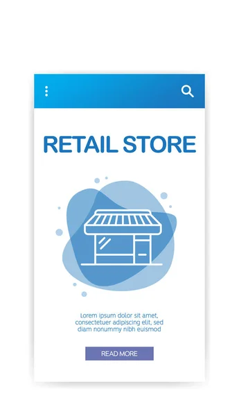 Retail Store Infografic Ilustración Vectorial — Vector de stock