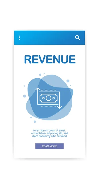 Revenue Infographic Vector Illustration — Stock Vector