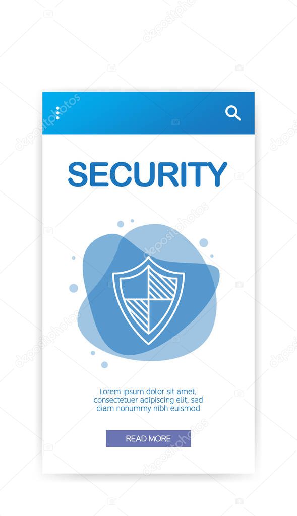 SECURITY INFOGRAPHIC, vector illustration 