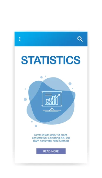 Statistiche Infografiche Illustrazione Vettoriale — Vettoriale Stock