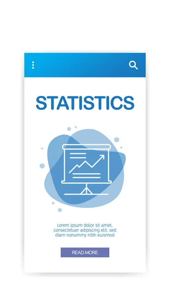 Statistiche Infografiche Illustrazione Vettoriale — Vettoriale Stock