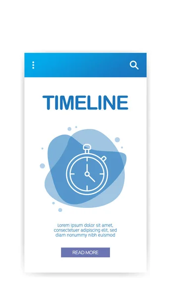 Timeline Infographic Vector Illustration — Stock Vector