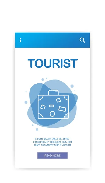 Tourist Infografik Vektorillustration — Stockvektor