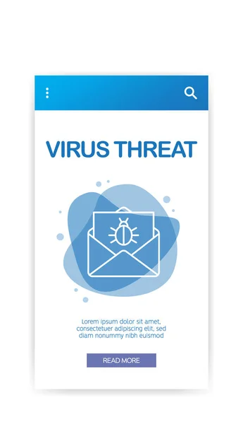 Virus Threat Infographic Векторні Ілюстрації — стоковий вектор