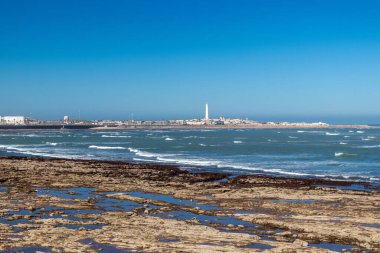 The El Hank Lighthouse in Casablanca, Morocco
