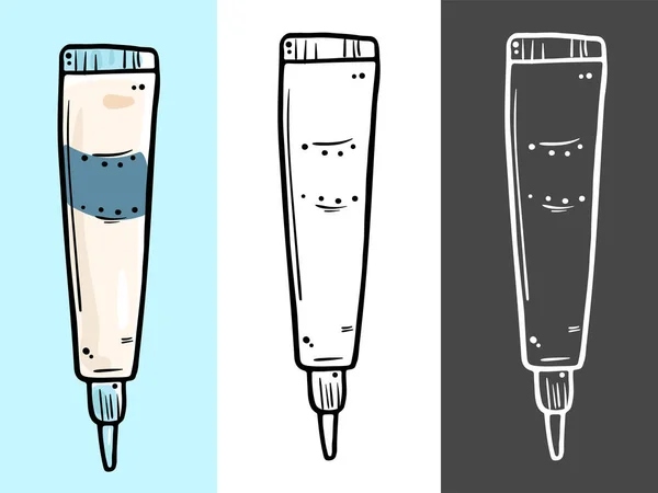 Ilustração da embalagem de um produto cosmético. Adequado para soro e creme para olhos . —  Vetores de Stock