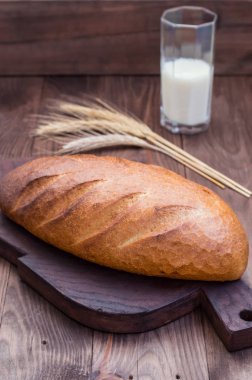 Homebaked ekmek. Yakın çekim