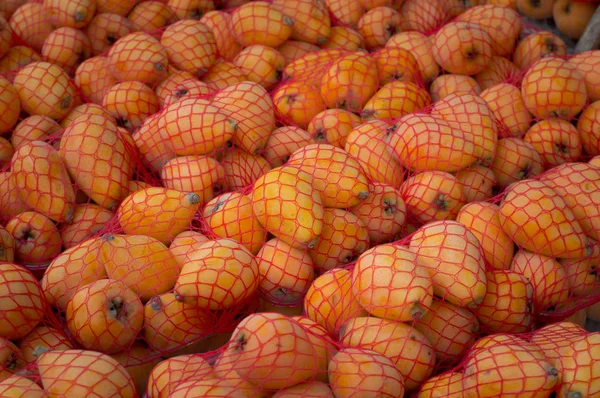 Marula frukt på marknaden. Ovanifrån. Närbild — Stockfoto