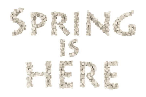 Primavera. Primavera tema quilling carta da coleção de fontes quilling. Olá primavera . — Fotografia de Stock