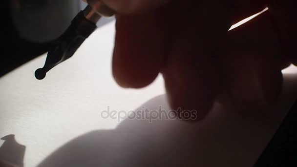 Felici lavori giorno calligrafia e ultima cartolina . — Video Stock