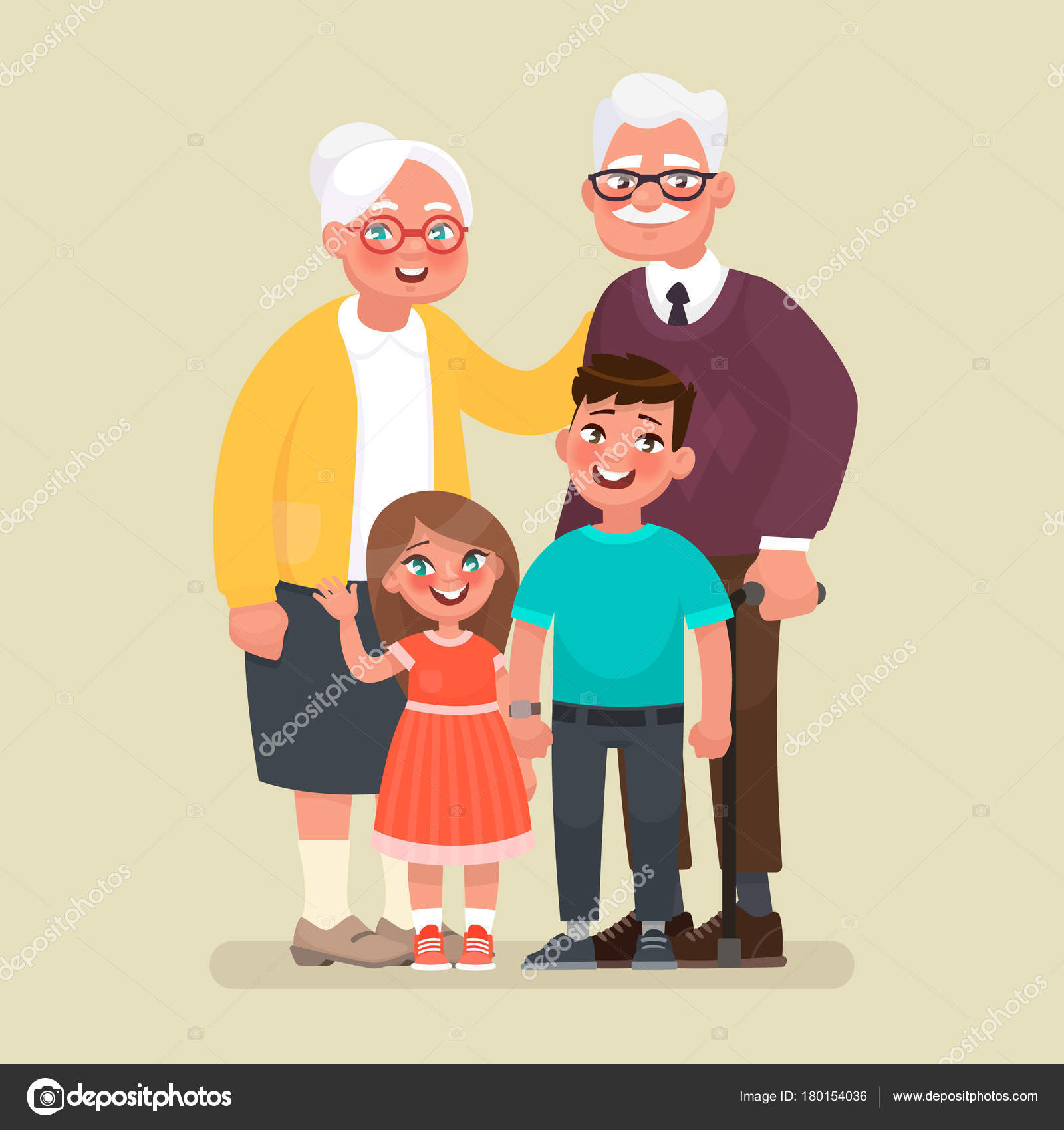 Illustration Des Grands-parents