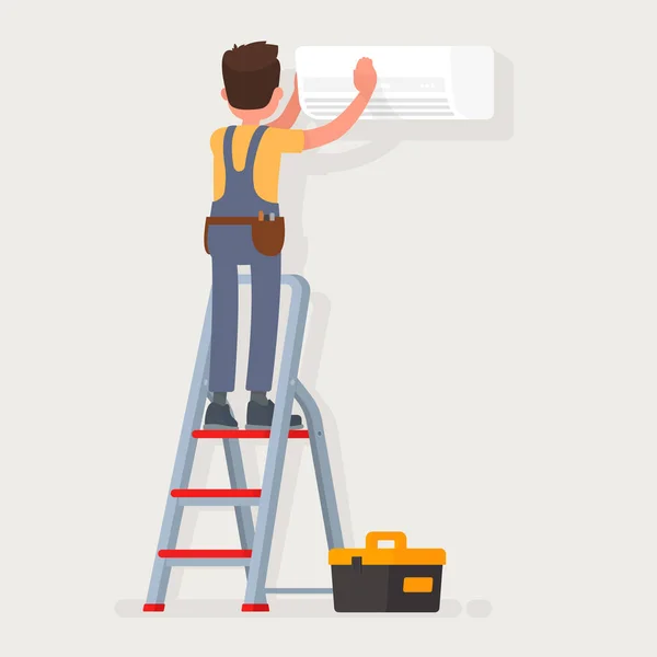 Klima Bakımı ve tamiri için servis. Vektör çizim