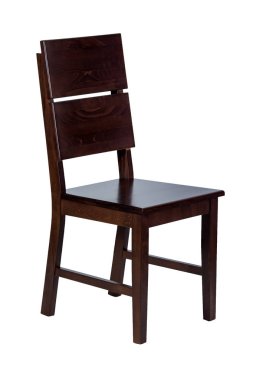 Beyaz arka plan üzerinde izole yumuşak koltuk ile ahşap sandalye