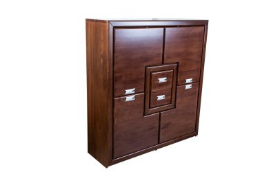 Mobilya. Ahşap beyaz izole Çekmeceli