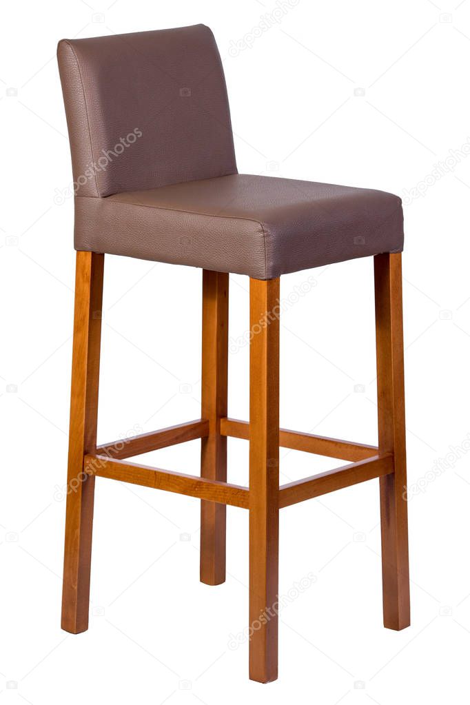 Tall bar stool isolated