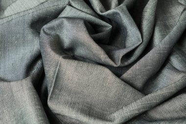 Buruşuk kumaş arka plan ve doku. Arka plan, boş şablon