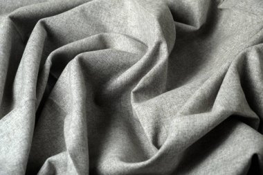 Buruşuk kumaş arka plan ve doku. Arka plan, boş şablon