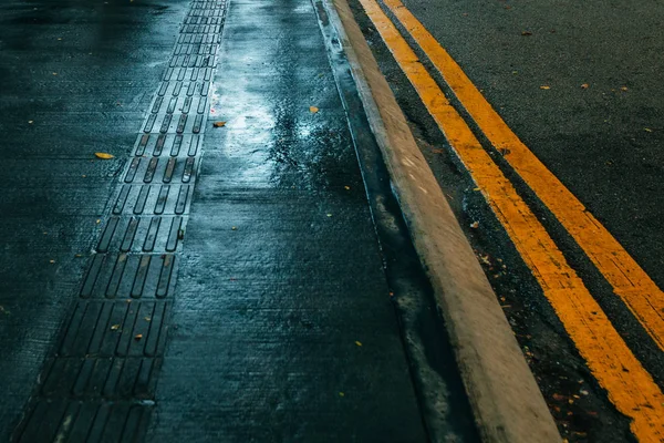 asphalt with road marking