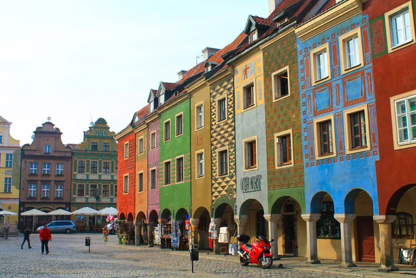 Poznan Pologne Octobre 2015 Façades Colorées Renaissance Sur Place Centrale — Photo