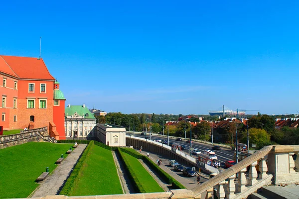 Warsaw Poland September 2014 Panorama Warsaw Cityscape Початку Осені — стокове фото