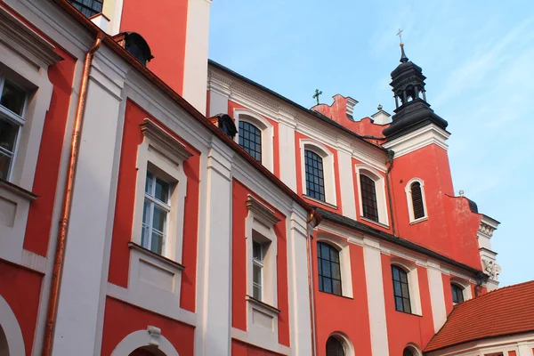 Eski Poznan şehrinin mimarisi olarak. Polonya.