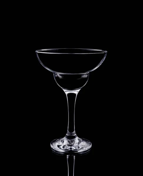 Cocktailglas Auf Schwarzem Hintergrund — Stockfoto