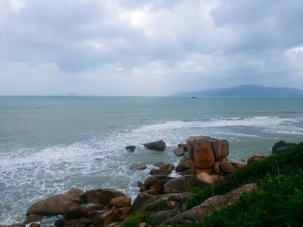 Widok Ocean Mieście Nha Trang Wietnamie — Zdjęcie stockowe