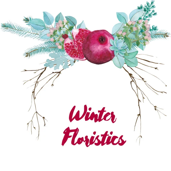 Vektör suluboya da kompozisyon