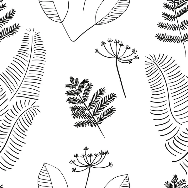 Modèle floral vectoriel scandinave — Image vectorielle