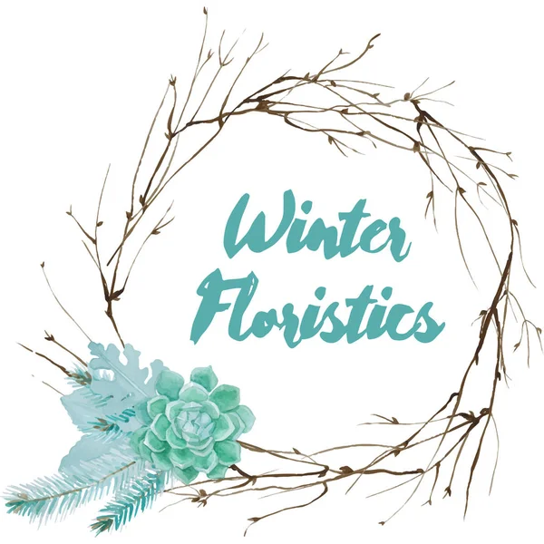 Vektör suluboya da kompozisyon