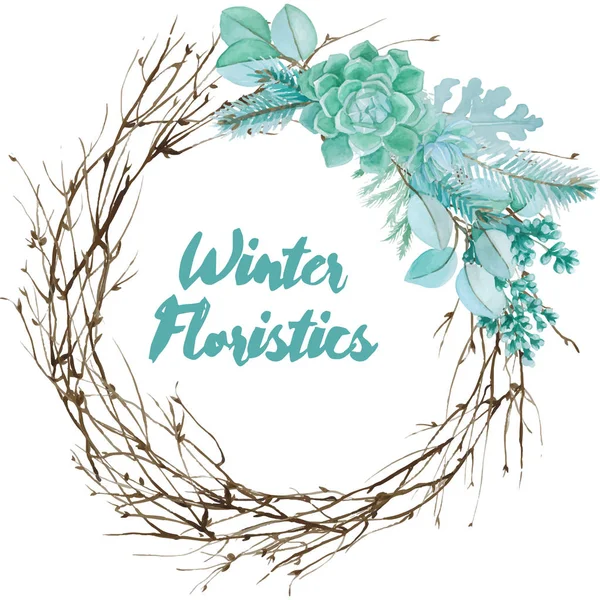 Vektör suluboya da kompozisyon