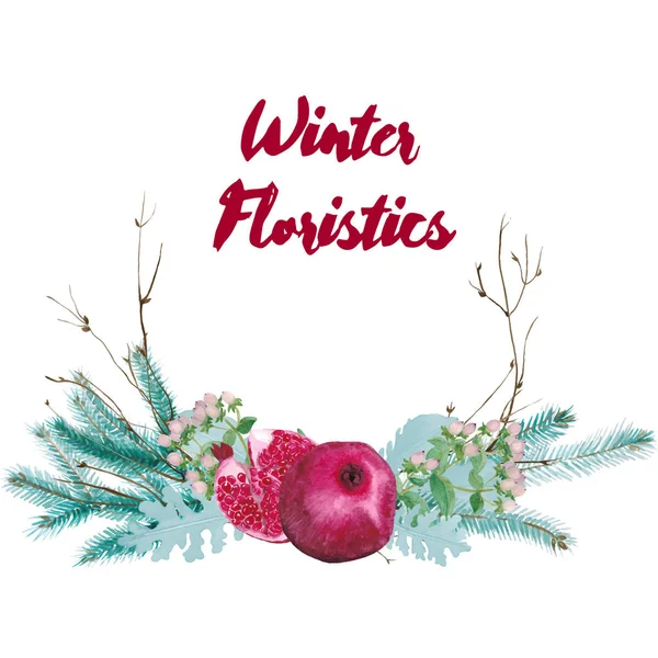 Vektör suluboya da kompozisyon