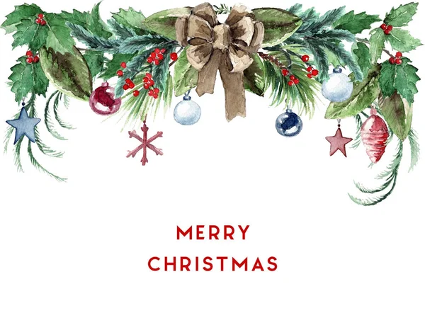 Suluboya İskandinav Noel kenarlık