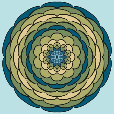 Arapça mandala renkli