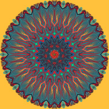 Arapça mandala renkli