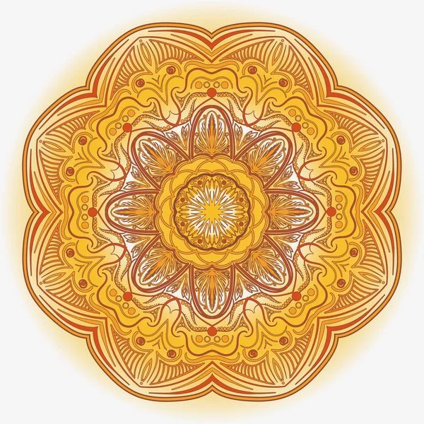 Mandala árabe de color — Archivo Imágenes Vectoriales