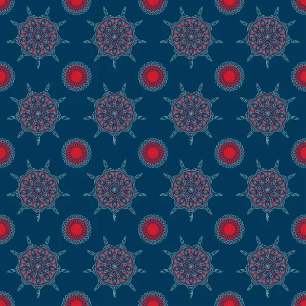 Mandalas motif coloré — Image vectorielle