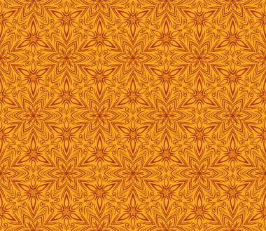 Arabesk dekor. Dikişsiz desen vektör