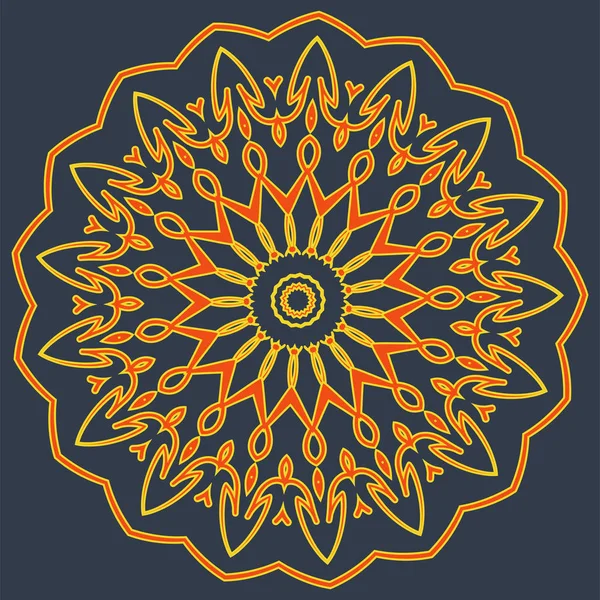 Mandala colorido. Adornos tribales étnicos — Vector de stock