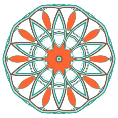 Renkli Mandala. Etnik kabile süsler