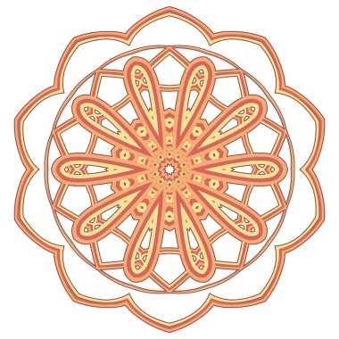 Renkli Mandala. Etnik kabile süsler