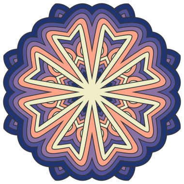 Renkli Mandala. Etnik kabile süsler